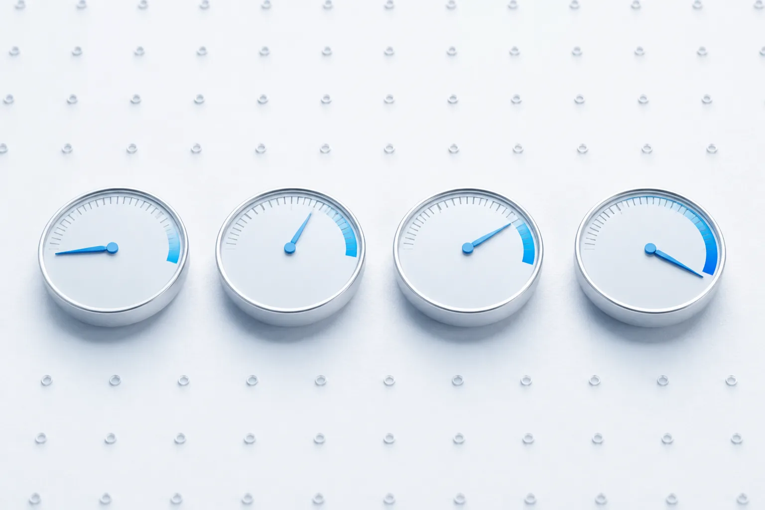 Four pricing models drawn as meters, showing how each cost rises as agent usage grows