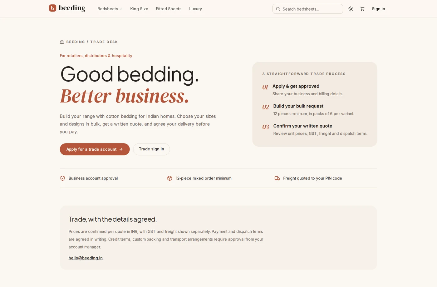 Bedding Bazar product screenshot